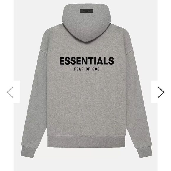 NWT Essentials Fear of God Dark Oatmeal Hoodie Size Large - Picture 2 of 9